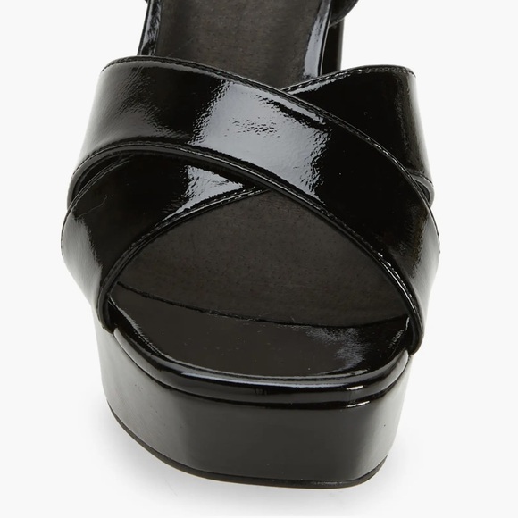 3️⃣ LIKE NEW! Jeffrey Campbell Amma platform slingback sandal sz 6 black - Picture 3 of 7